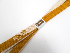 リサイクル 和装小物 帯締め 金糸 正絹 高麗組 桜柄
